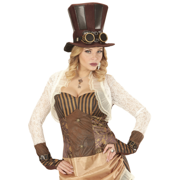 Paire de  BOUCLES D'OREILLES STEAMPUNK AVEC PLUMES – Image 4