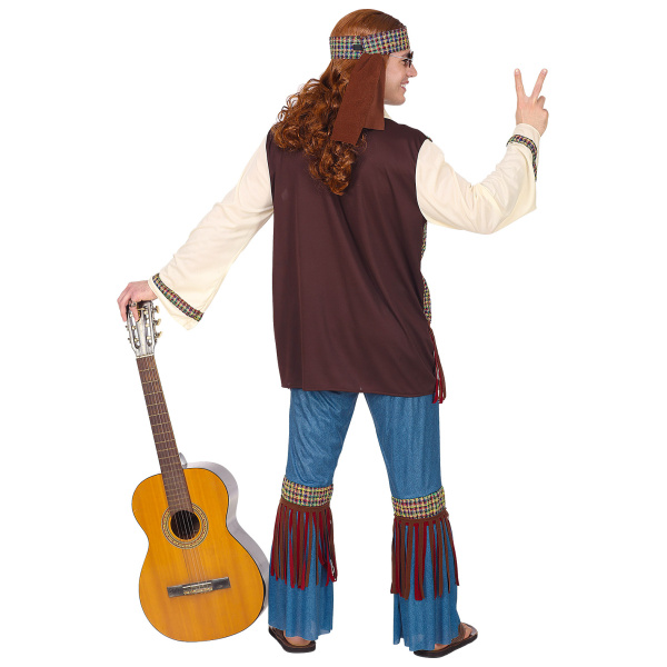 MODE ANNÉES 60 STYLE HIPPIE chemise, pantalon, bandeau – Image 3
