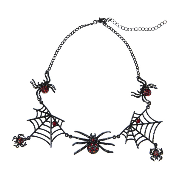 COLLIER ARAIGNEE STRASS