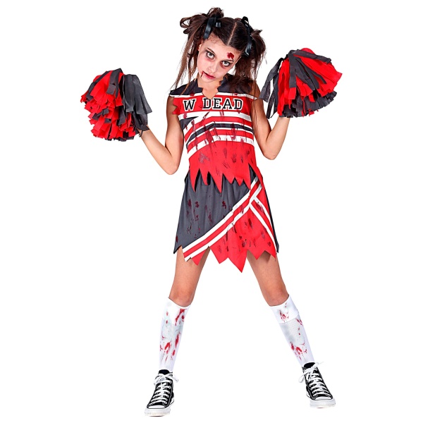 POM POM GIRL ZOMBIE haut, jupe, pom pom