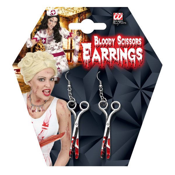 Paires de BOUCLES D'OREILLES CISEAUX SANGLANTS – Image 5