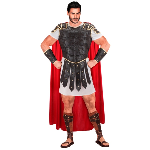 CENTURION ROMAIN robe avec armure, bracelets, cape, casque
