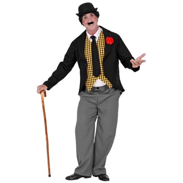 CHARLIE redingote avec broche fleur, fausse chemise avec gilet, pantalon, cravate