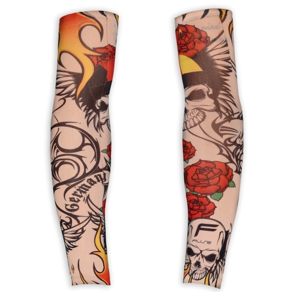 paire de MANCHES TATOUEES EASY RIDER aspect naturel