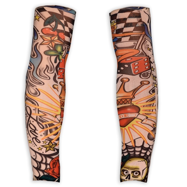 paire de MANCHES TATOUEES MIAMI INK aspect naturel