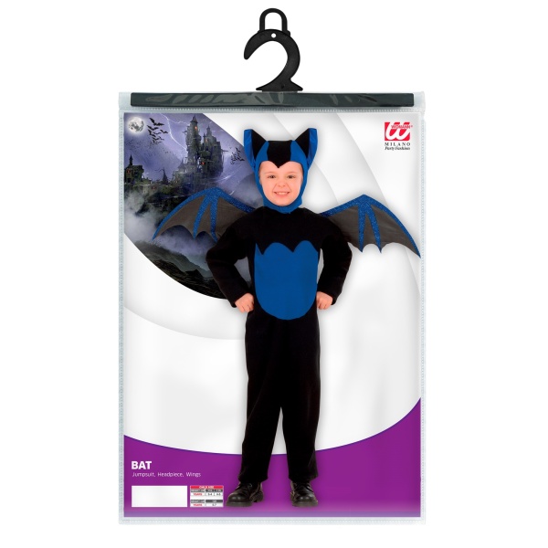 CHAUVE-SOURIS costume, cagoule, ailes – Image 2