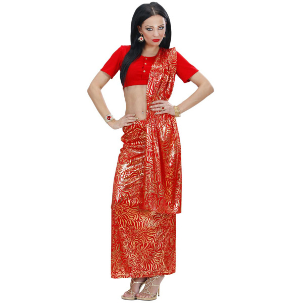 SARI INDIEN top, jupe avec bande