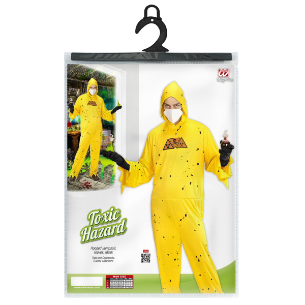 RISQUE TOXIQUE combinaison à capuche, gants, masque – Image 3