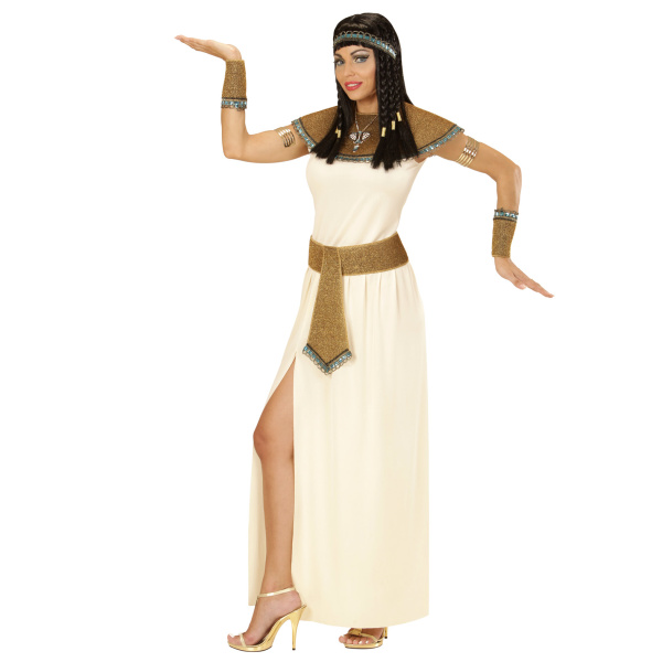 CLEOPATRE robe, ceinture, collier, poignets, bandeau