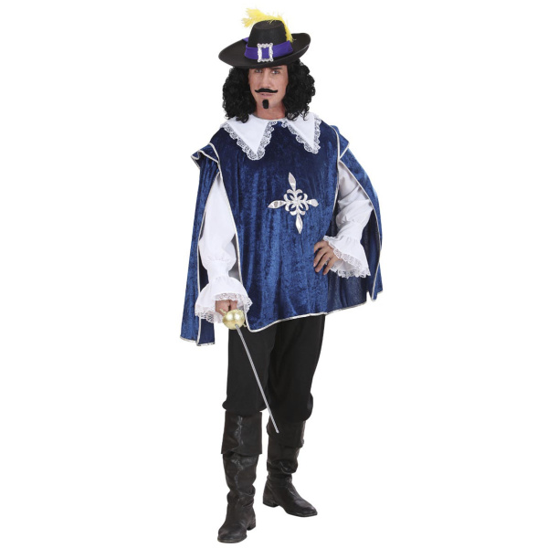 MOUSQUETAIRE bleu chemise, casaque