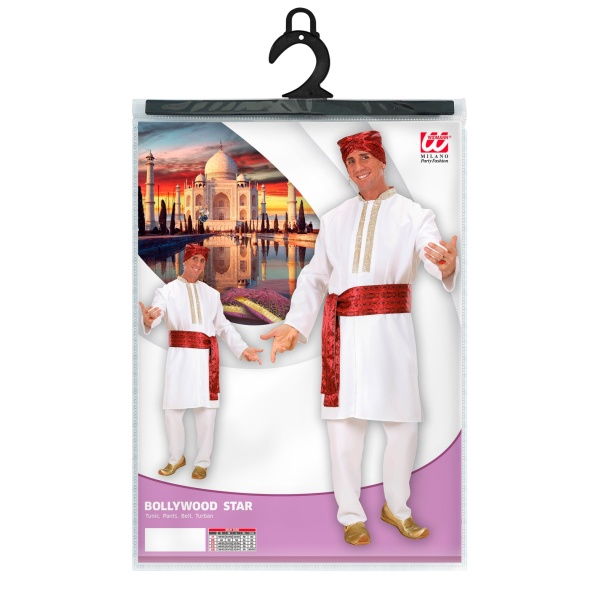 DANSEUR HINDOU tunique, pantalon, ceinture, turban – Image 2
