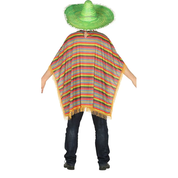 Poncho mexicain taille unique – Image 2