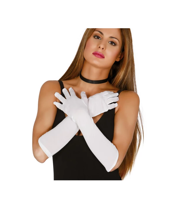 Gants blancs 45 cm