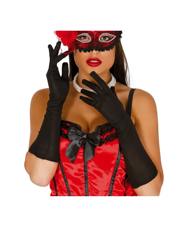 Gants noirs 45 cm