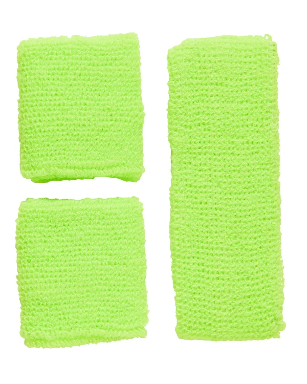 SET COMPLET DE BANDEAUX VERTS NEON
