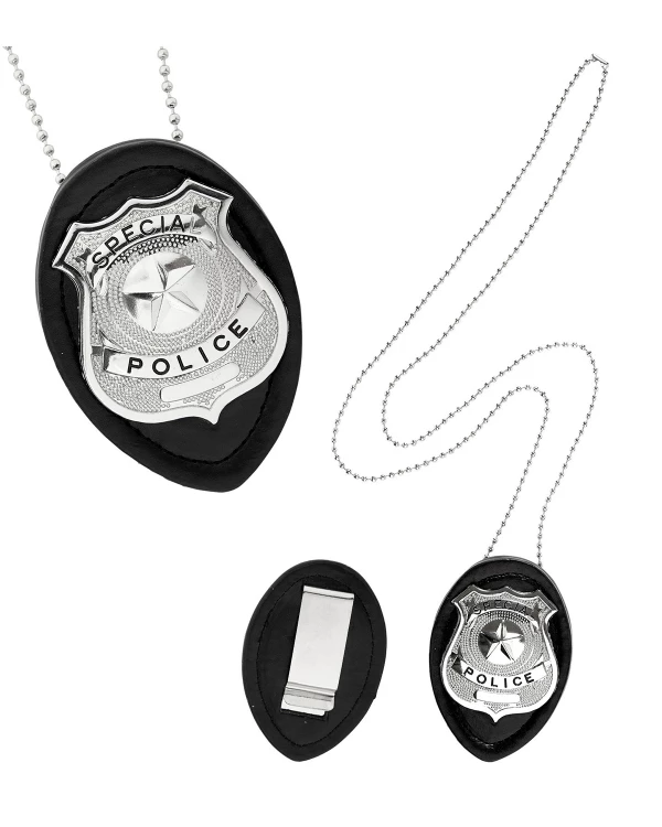 BADGE DE POLICIER EN ACIER