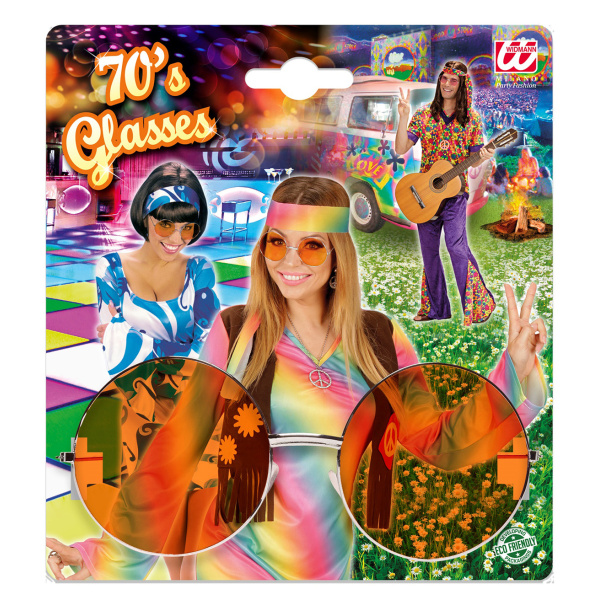 LUNNETTES ANNEES 70 AVEC LENTILLES ORANGES – Image 5