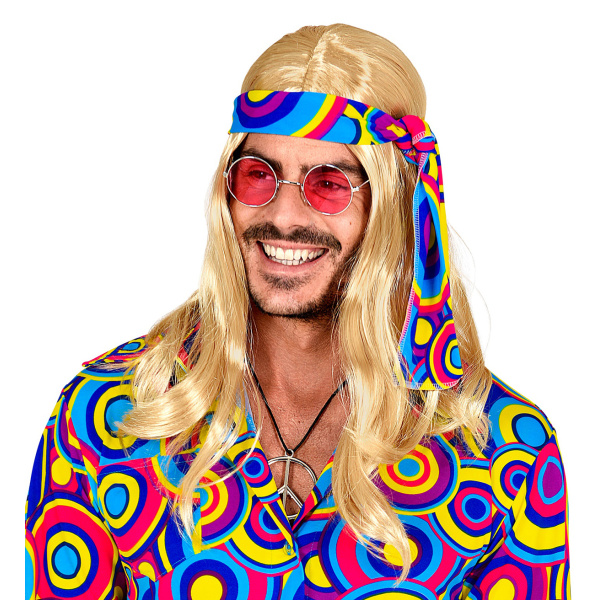 Blonde PERRUQUE 70s DISCO FEVER AVEC BANDEAU – Image 2