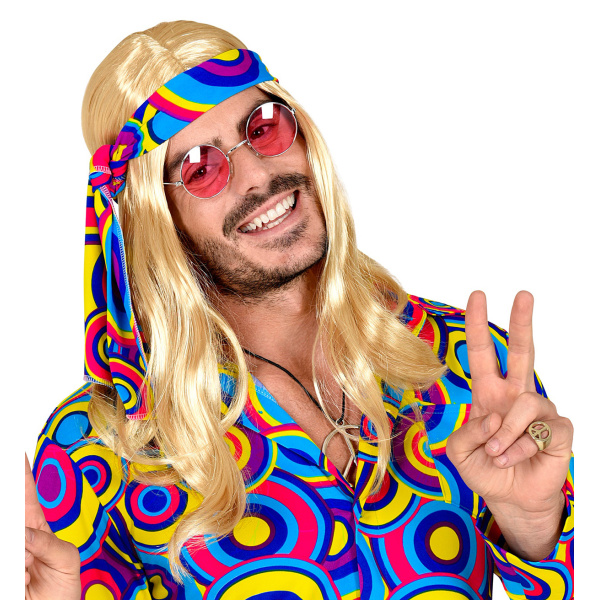 Blonde PERRUQUE 70s DISCO FEVER AVEC BANDEAU – Image 3