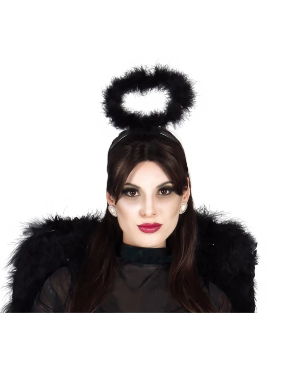 Serre-tête ange noir