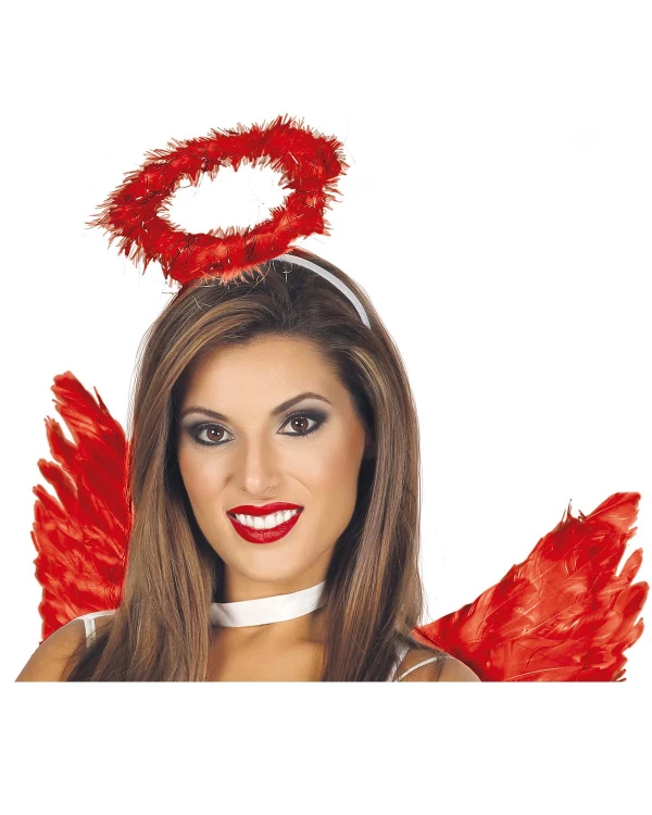 Serre-tête ange rouge