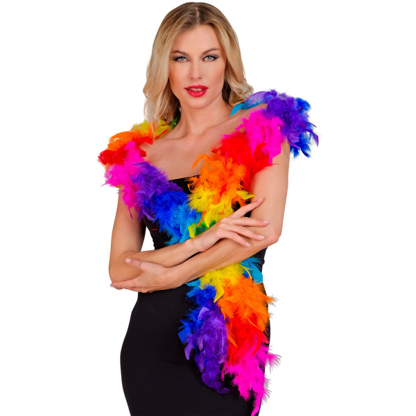 BOA A PLUMES ARC EN CIEL - 1,80 m - 80 g – Image 2