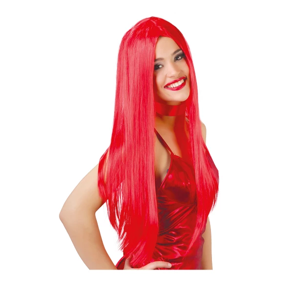 Longue perruque rouge
