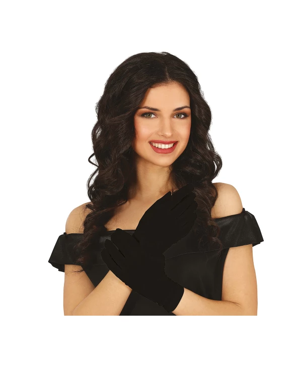 Gants noir courts