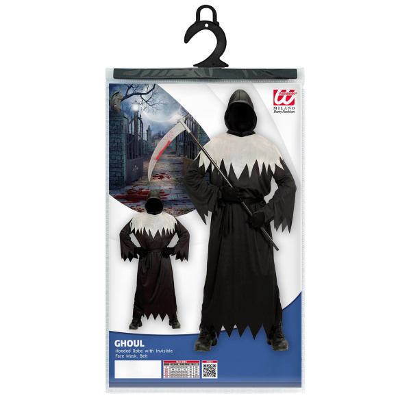GHOUL tunique à capuche masque cachant le visage, ceinture    S – Image 4