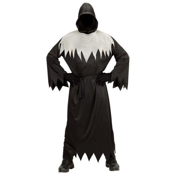 DEMON tunique à capuche, masquecachant le visage, ceinture    158cm