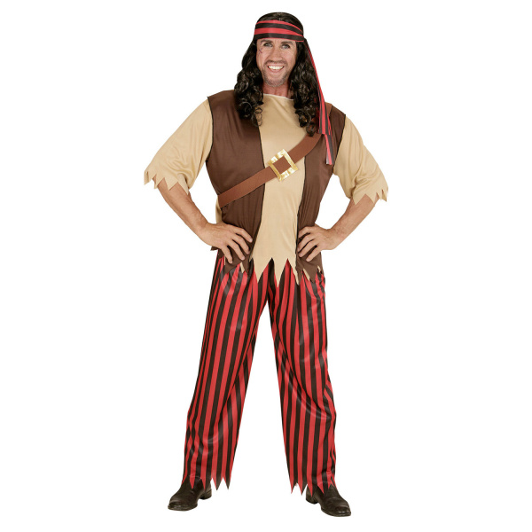 PIRATE chemise avec veston et ceinture, pantalon, bandeau    L – Image 2
