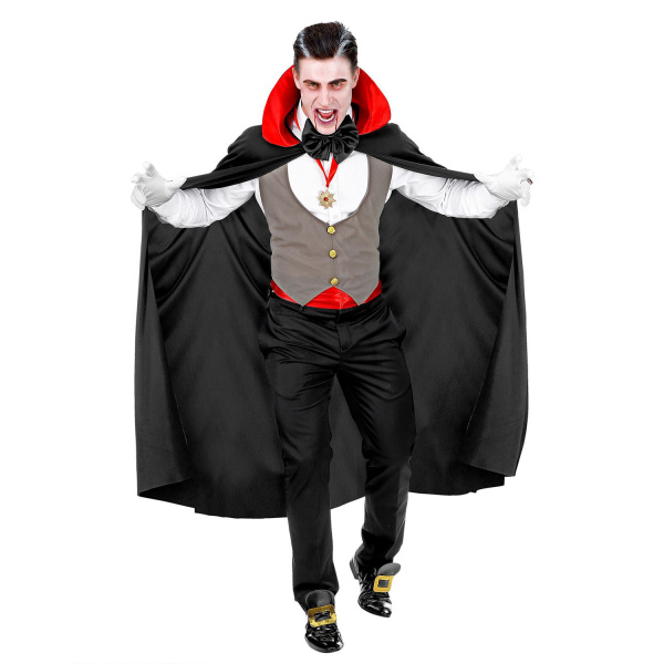 VAMPIRE gilet, ceinture, noeud papillon, collier avec médaillon, gants, Cape    M/L