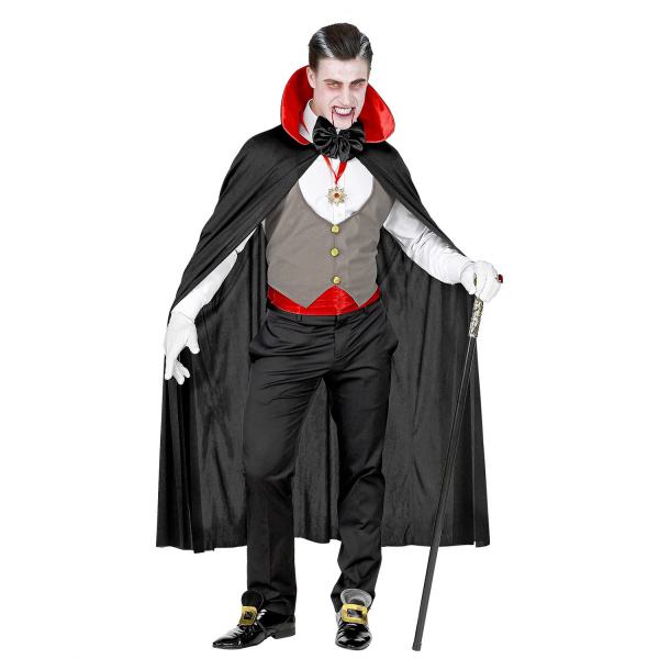 VAMPIRE gilet, ceinture, noeud papillon, collier avec médaillon, gants, Cape    M/L – Image 2