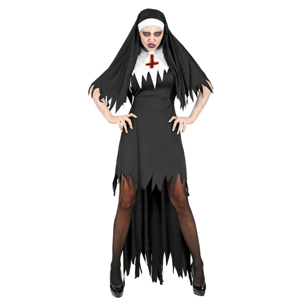 NONNE HORREUR robe avec jupon, coiffe    S
