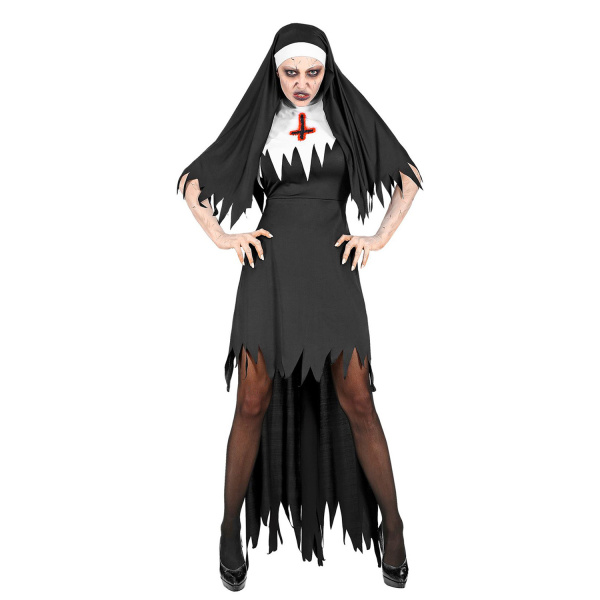 NONNE HORREUR robe avec jupon, coiffe    XS