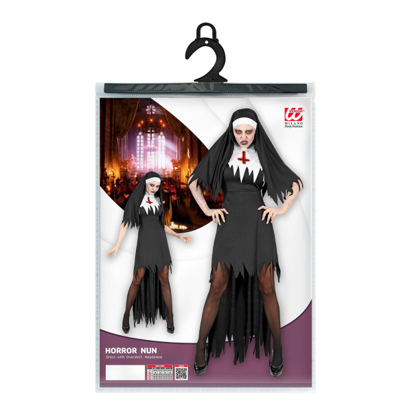 NONNE HORREUR robe avec jupon, coiffe    XS – Image 5