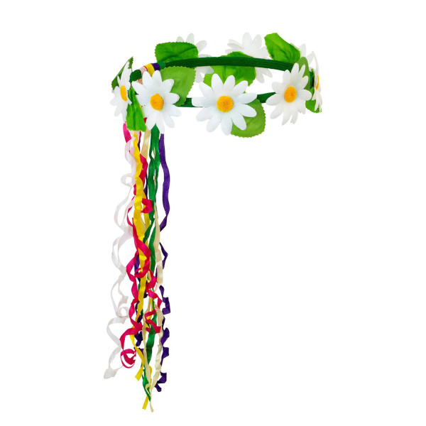 DIADEME MARGUERITE AVEC RUBANS MULTICOLORES – Image 4
