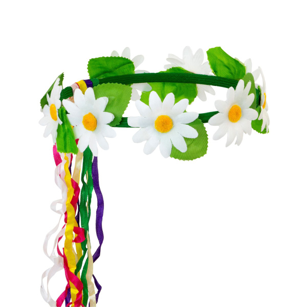 DIADEME MARGUERITE AVEC RUBANS MULTICOLORES – Image 5