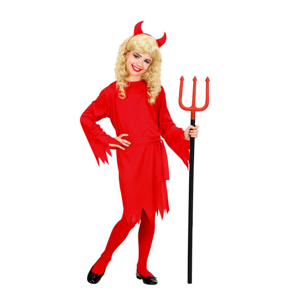 DEMON FILLE robe, ceinture, cornes    128cm