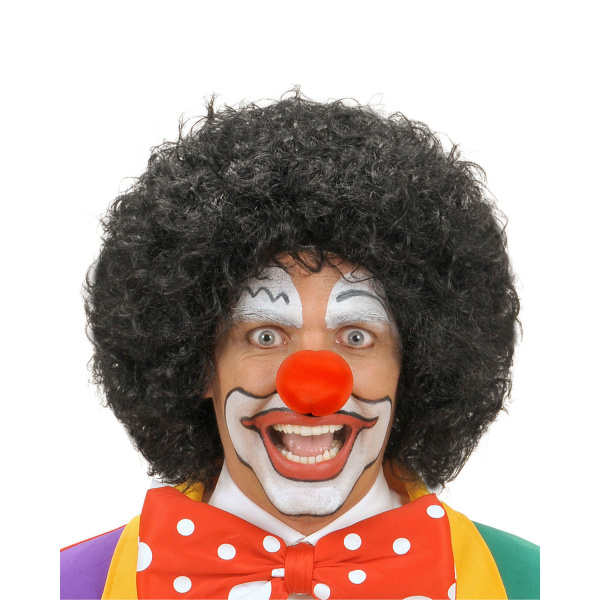 PERRUQUE CLOWN NOIRE en sachet