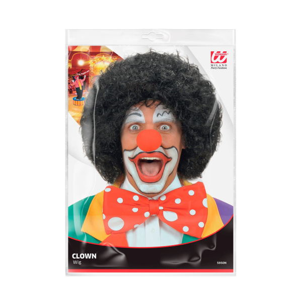 PERRUQUE CLOWN NOIRE en sachet – Image 2