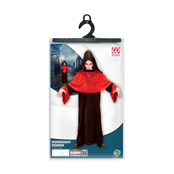 DEMON DE L'APOCALYPSE robe à capuche    128cm – Image 4
