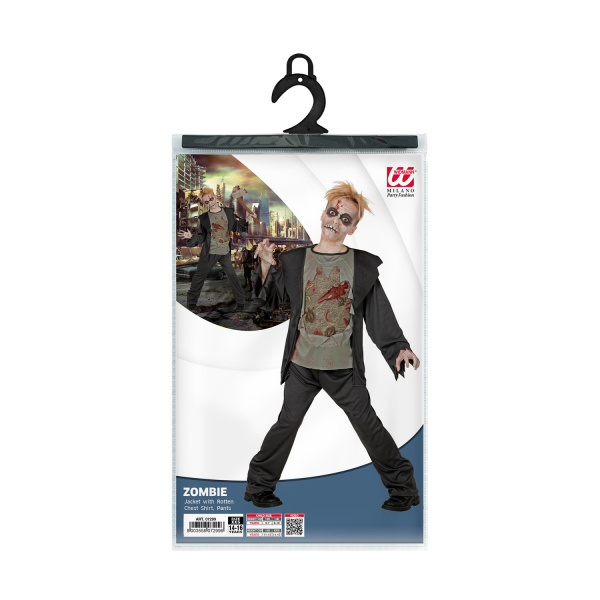 ZOMBIE veste avec chemise torsepourri, pantalon    140cm – Image 3