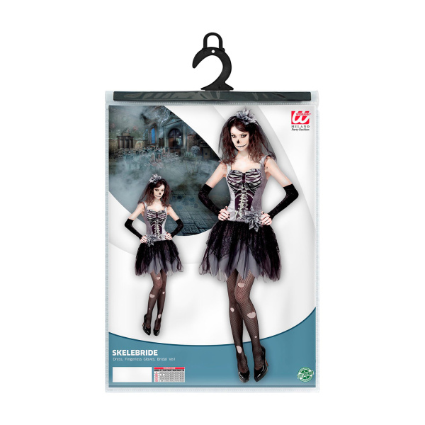 MARIEE SQUELETTE robe, mitaines, voile de mariée    S – Image 2
