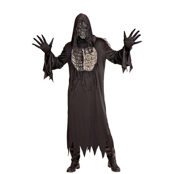 DEMON tunique à capuche, gants, masque