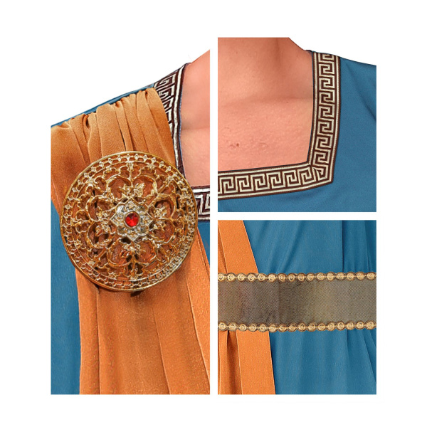 EMPEREUR ROMAIN tunique avec ceinture, ceinture, couronne de laurier    L – Image 6