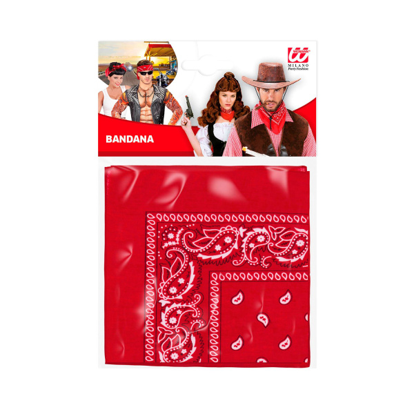 RED BANDANA 55x55 cm - 100% cotton – Image 7