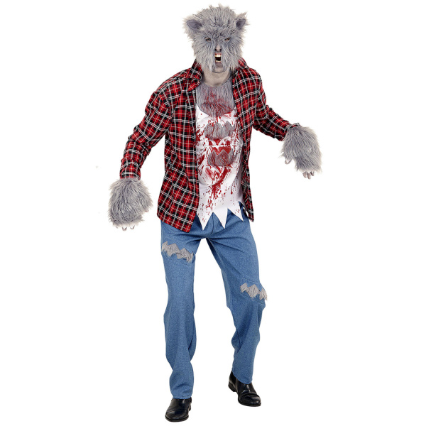 LOUP-GAROU chemise avec T-shirt, pantalon, gants, masque    M – Image 2