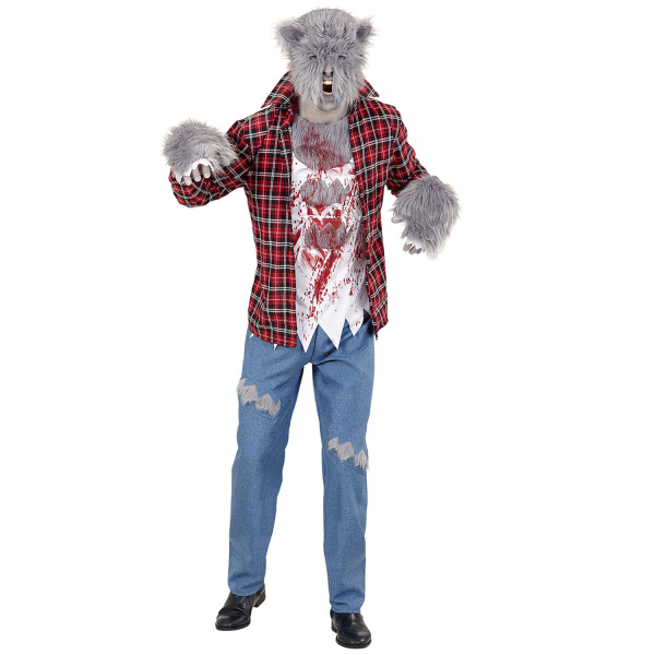 LOUP-GAROU chemise avec T-shirt, pantalon, gants, masque    M – Image 3