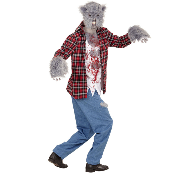 LOUP-GAROU chemise avec T-shirt, pantalon, gants, masque    M – Image 4